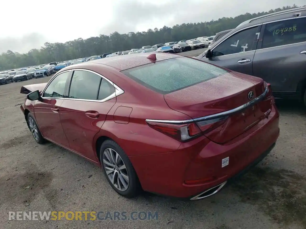 3 Photograph of a damaged car 58ADZ1B11LU060860 LEXUS ES350 2020