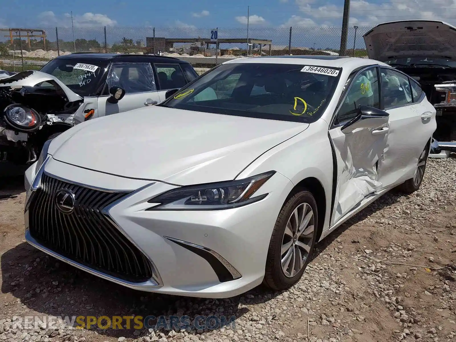 2 Photograph of a damaged car 58ADZ1B11LU064844 LEXUS ES350 2020