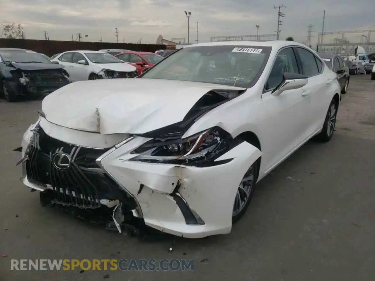 2 Photograph of a damaged car 58ADZ1B11LU065976 LEXUS ES350 2020
