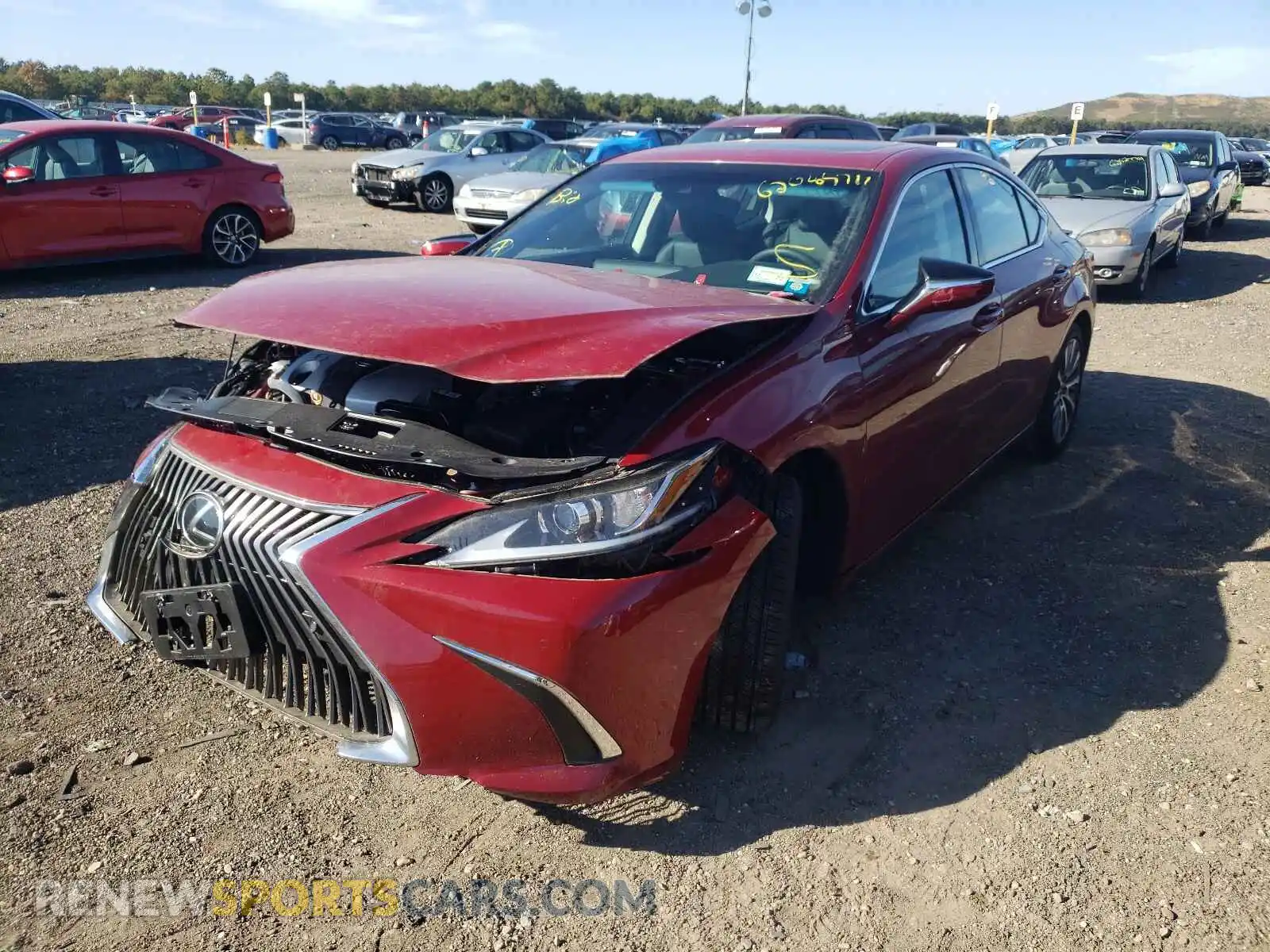 2 Photograph of a damaged car 58ADZ1B13LU057636 LEXUS ES350 2020