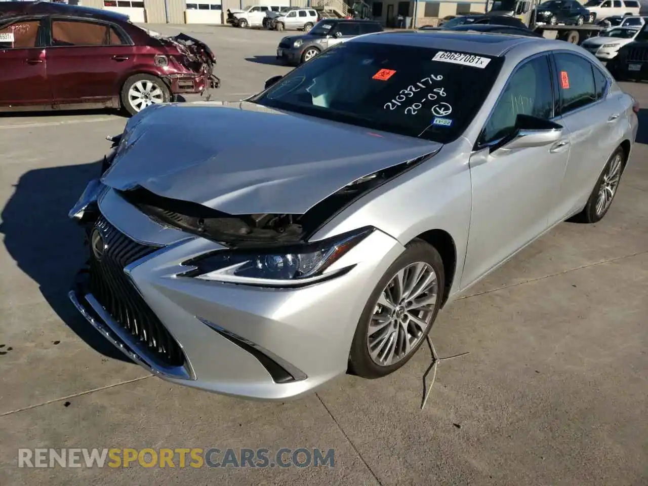 2 Photograph of a damaged car 58ADZ1B16LU052897 LEXUS ES350 2020
