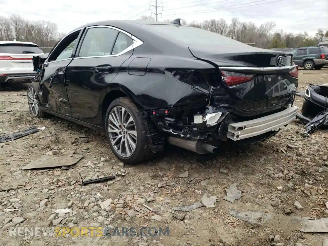 3 fotografías del automóvil dañado 58ADZ1B18LU053405 LEXUS ES350 2020