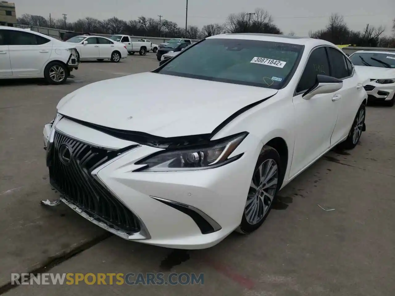 2 Photograph of a damaged car 58ADZ1B18LU057759 LEXUS ES350 2020