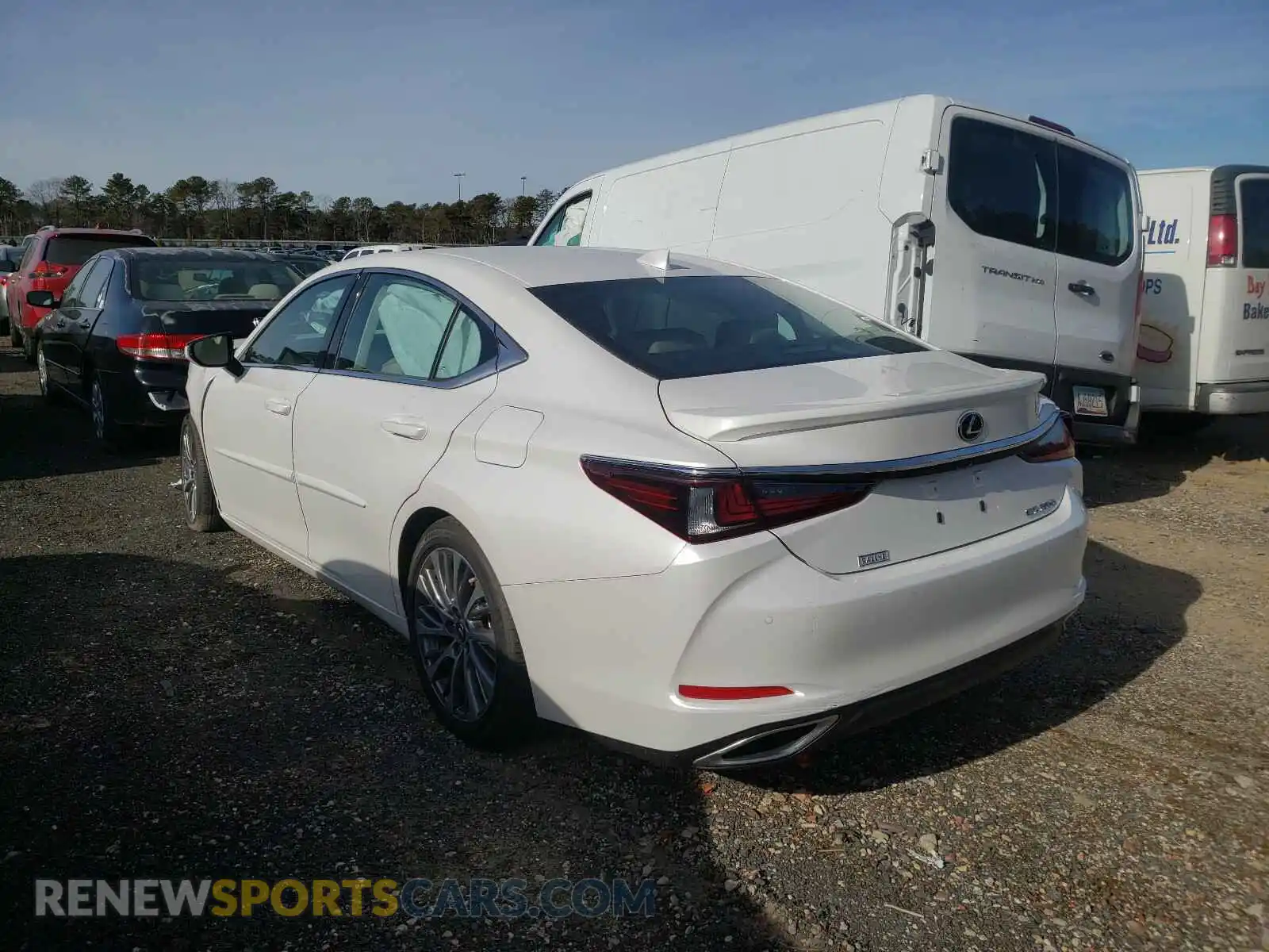3 fotografías del automóvil dañado 58ADZ1B18LU060855 LEXUS ES350 2020
