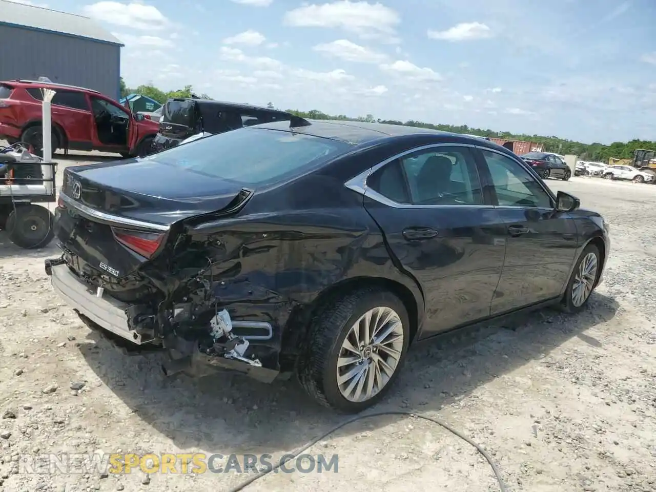 3 Photograph of a damaged car 58AFZ1B17LU073704 LEXUS ES350 2020