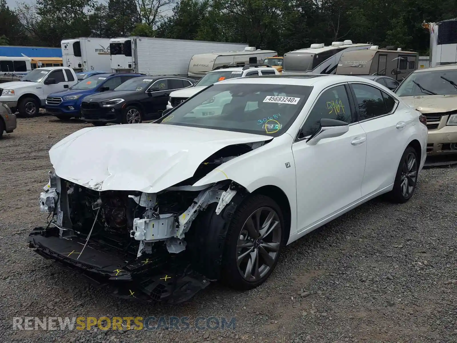 2 Photograph of a damaged car 58AGZ1B11LU064243 LEXUS ES350 2020