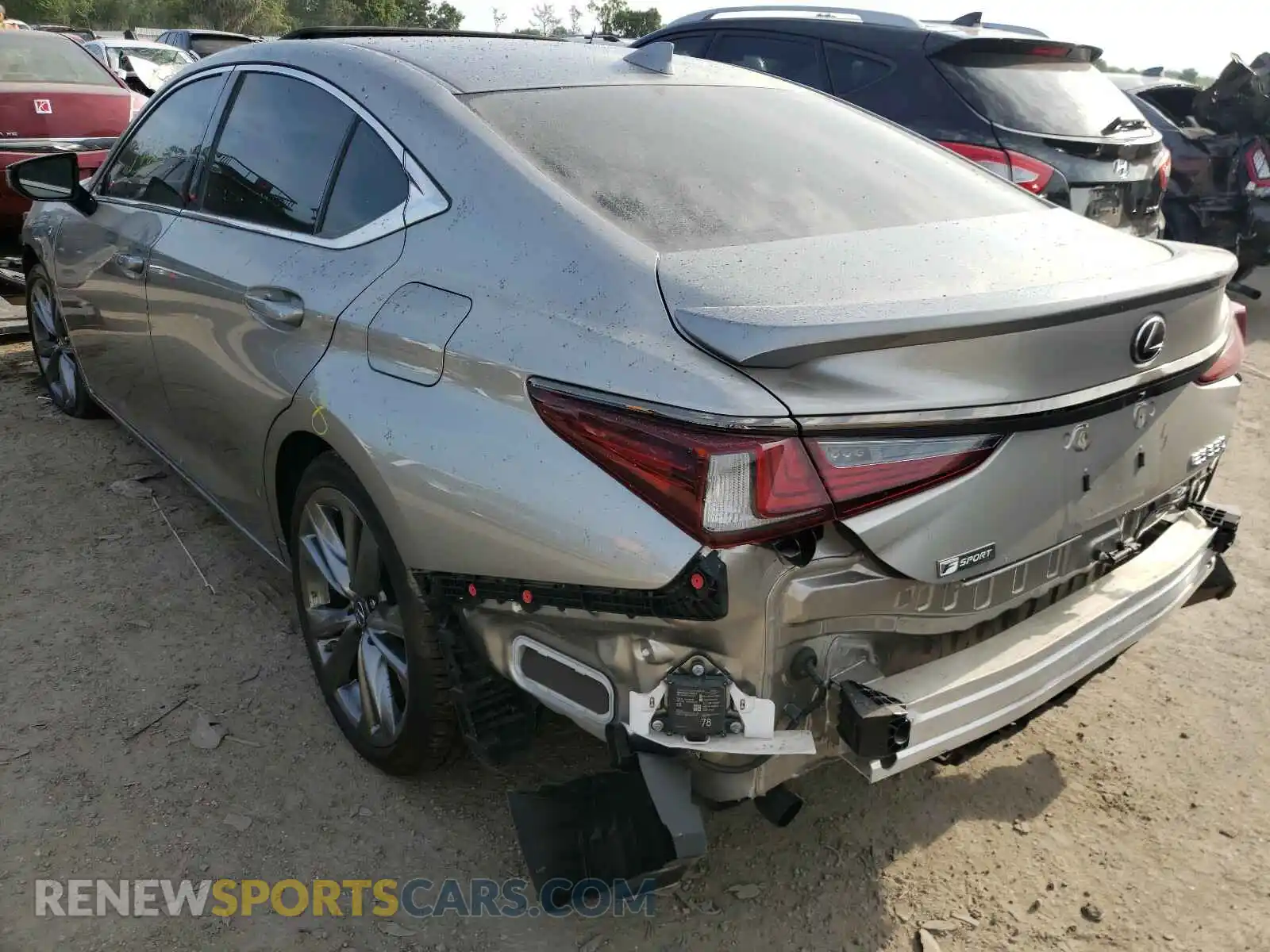 3 Photograph of a damaged car 58AGZ1B11LU064615 LEXUS ES350 2020