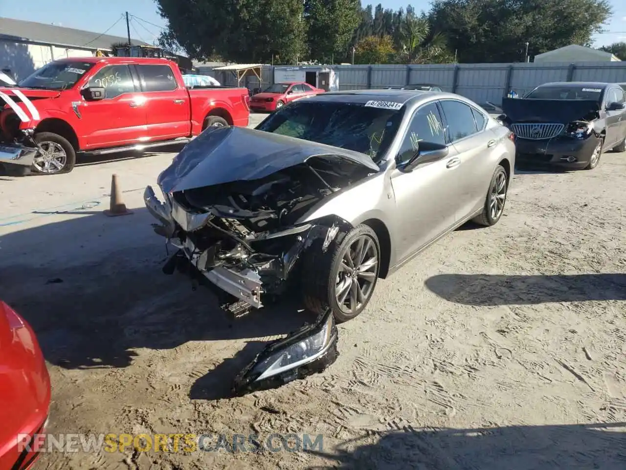 2 Photograph of a damaged car 58AGZ1B14LU052958 LEXUS ES350 2020