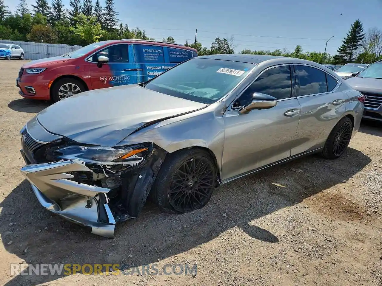 1 Photograph of a damaged car 58ABZ1B19MU083022 LEXUS ES350 2021