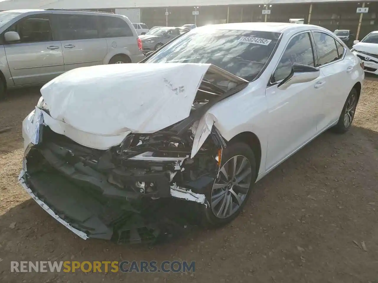 2 Photograph of a damaged car 58ACZ1B15MU089646 LEXUS ES350 2021