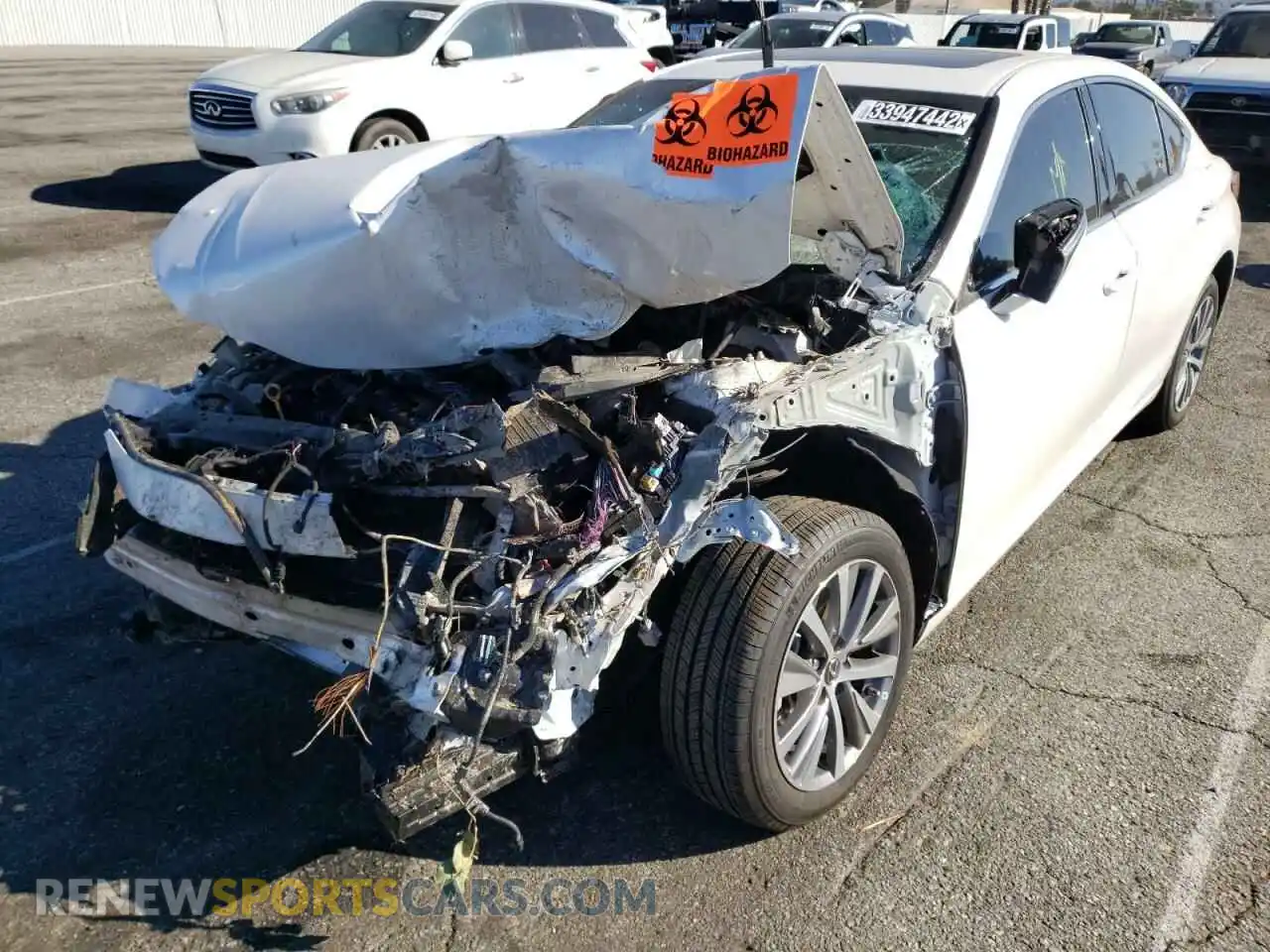 2 Photograph of a damaged car 58ACZ1B17MU100355 LEXUS ES350 2021