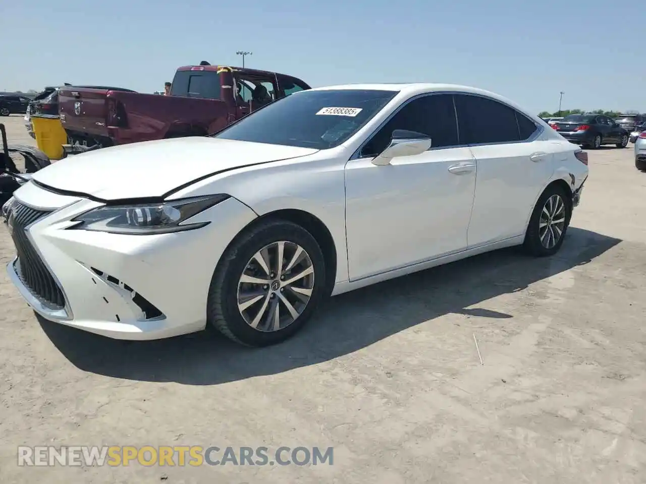 1 Photograph of a damaged car 58ACZ1B18MU104589 LEXUS ES350 2021