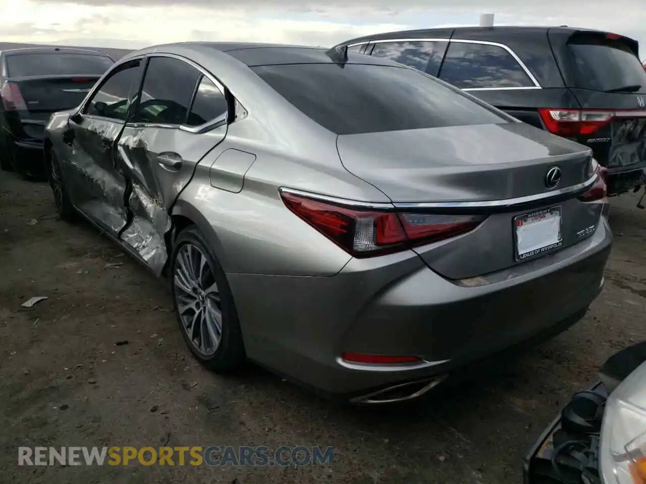 3 Photograph of a damaged car 58ADZ1B10MU088067 LEXUS ES350 2021
