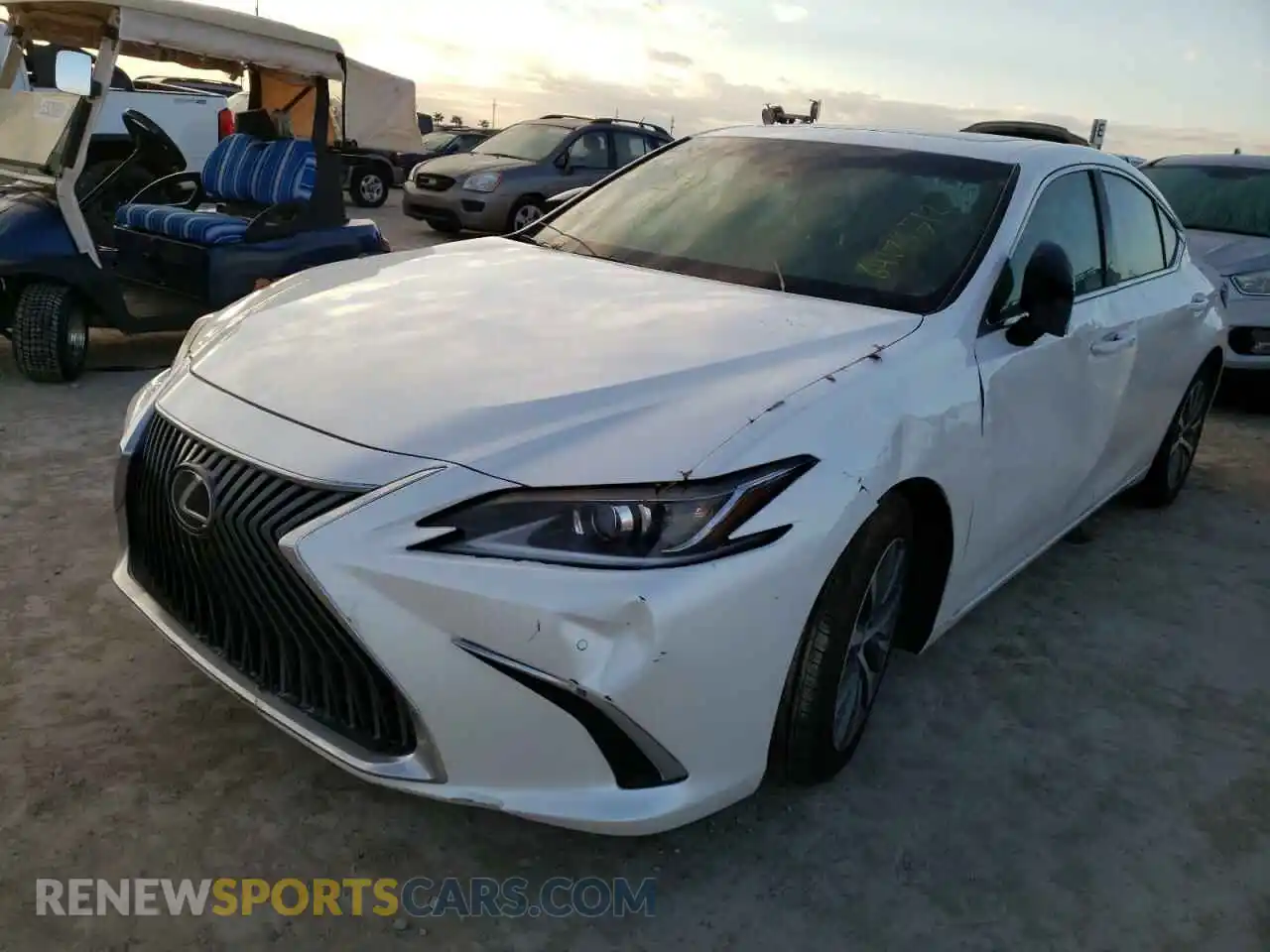 2 Photograph of a damaged car 58ADZ1B10MU109564 LEXUS ES350 2021