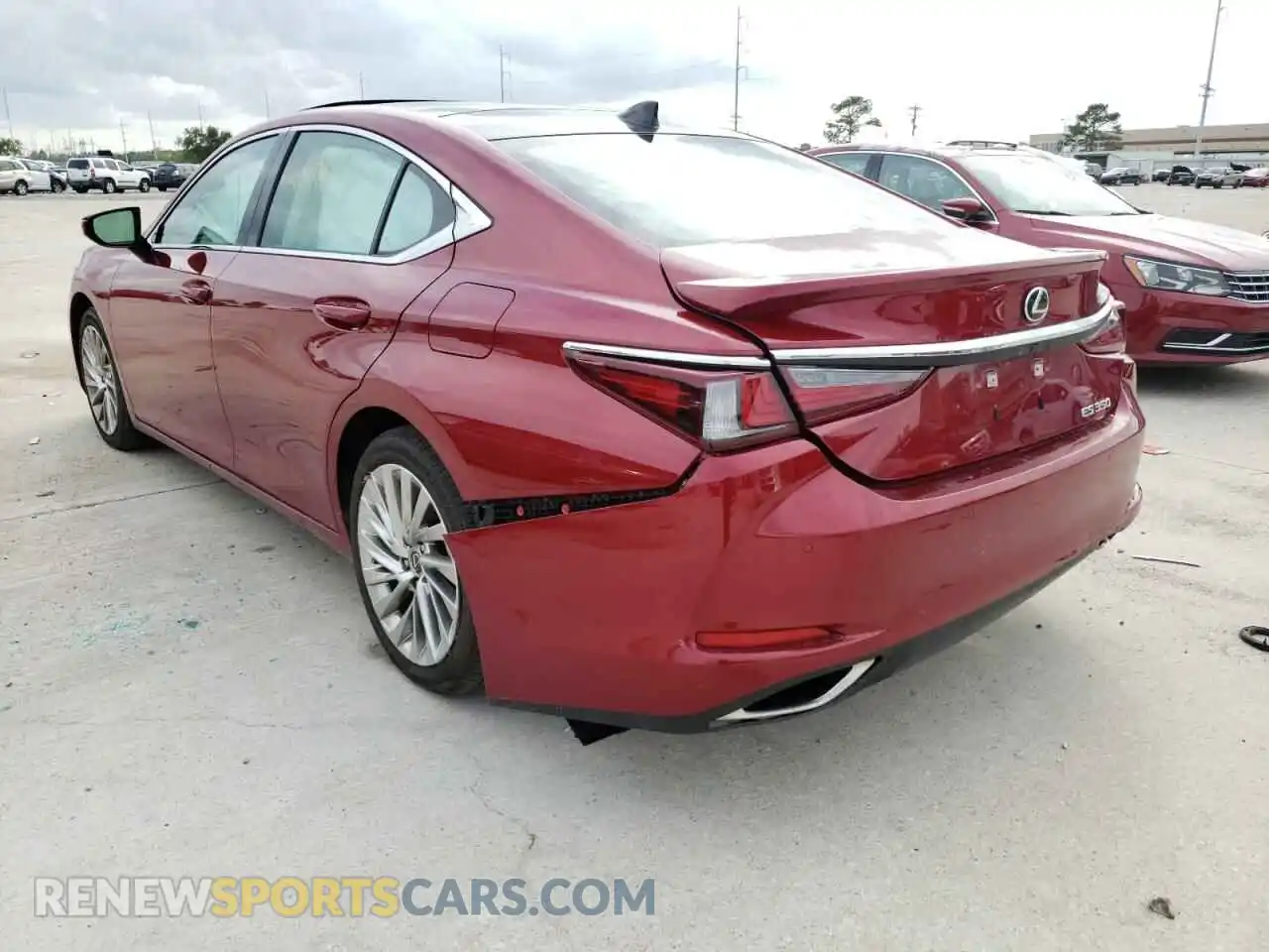 3 Photograph of a damaged car 58ADZ1B11MU088403 LEXUS ES350 2021