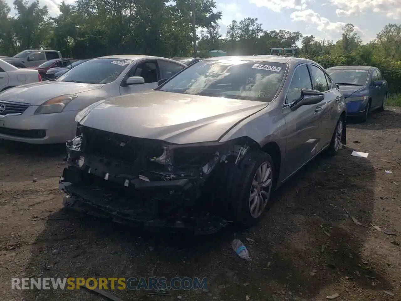 2 fotografías del automóvil dañado 58ADZ1B11MU088711 LEXUS ES350 2021