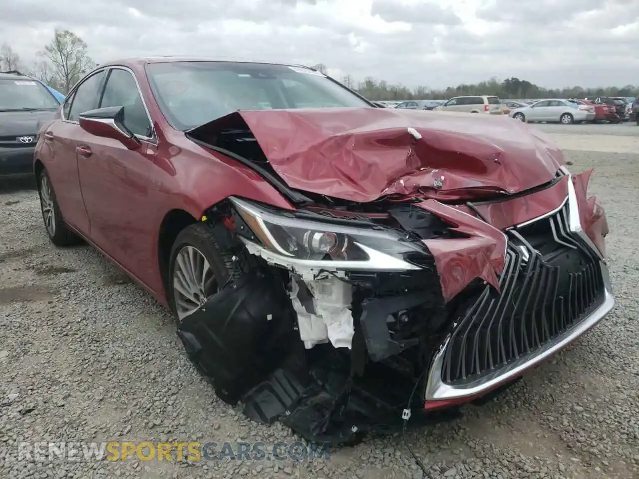 1 Photograph of a damaged car 58ADZ1B11MU102736 LEXUS ES350 2021