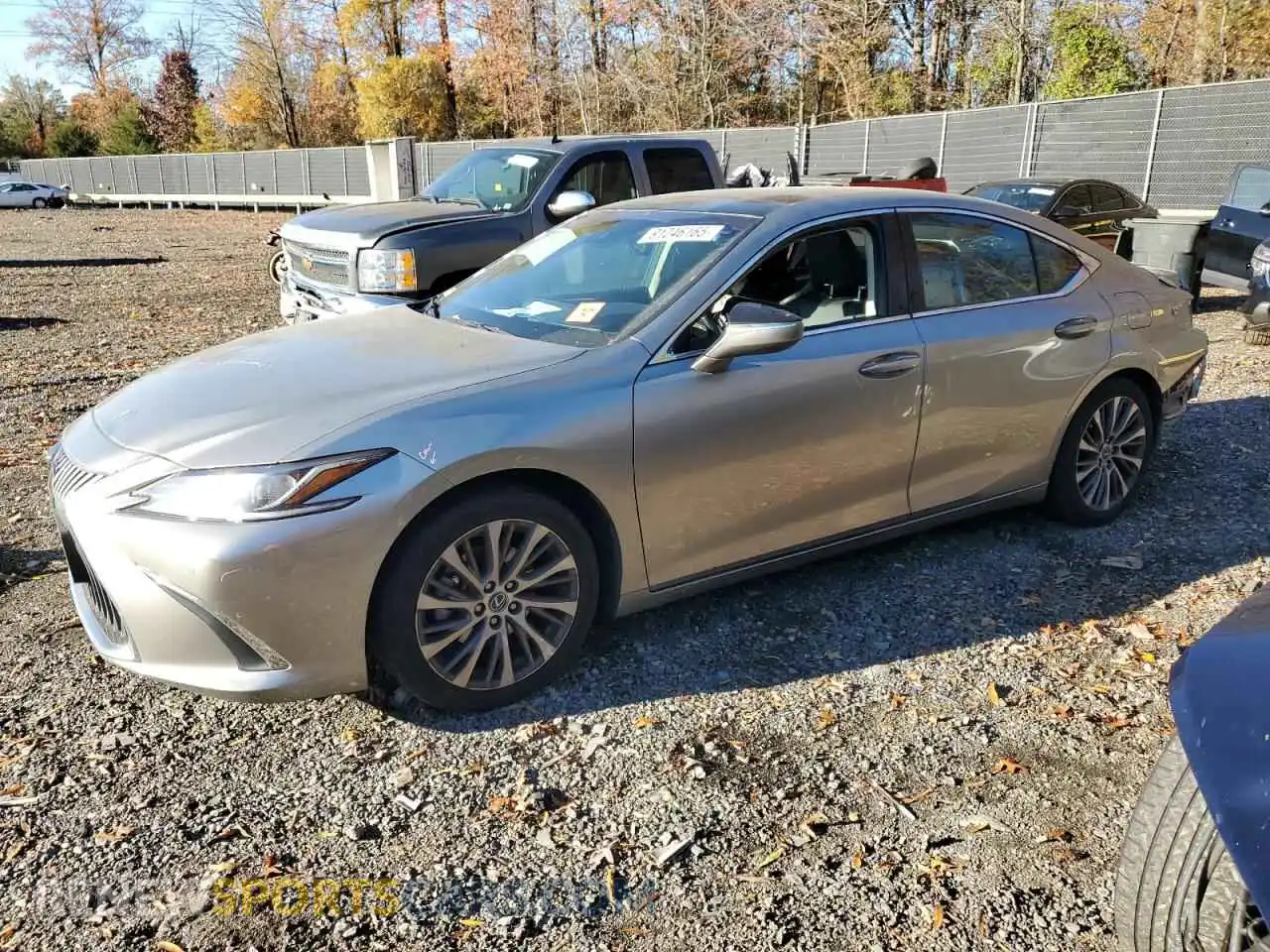 1 Photograph of a damaged car 58ADZ1B11MU103319 LEXUS ES350 2021
