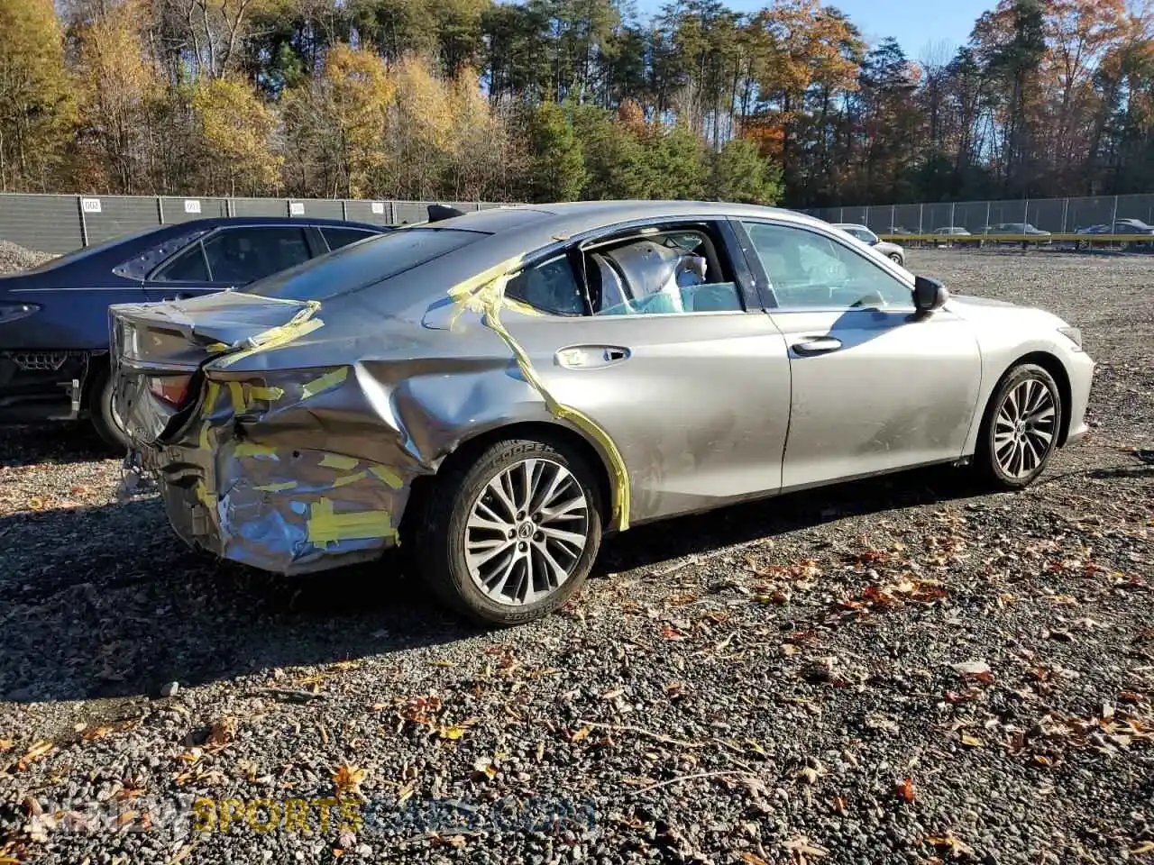 3 Photograph of a damaged car 58ADZ1B11MU103319 LEXUS ES350 2021