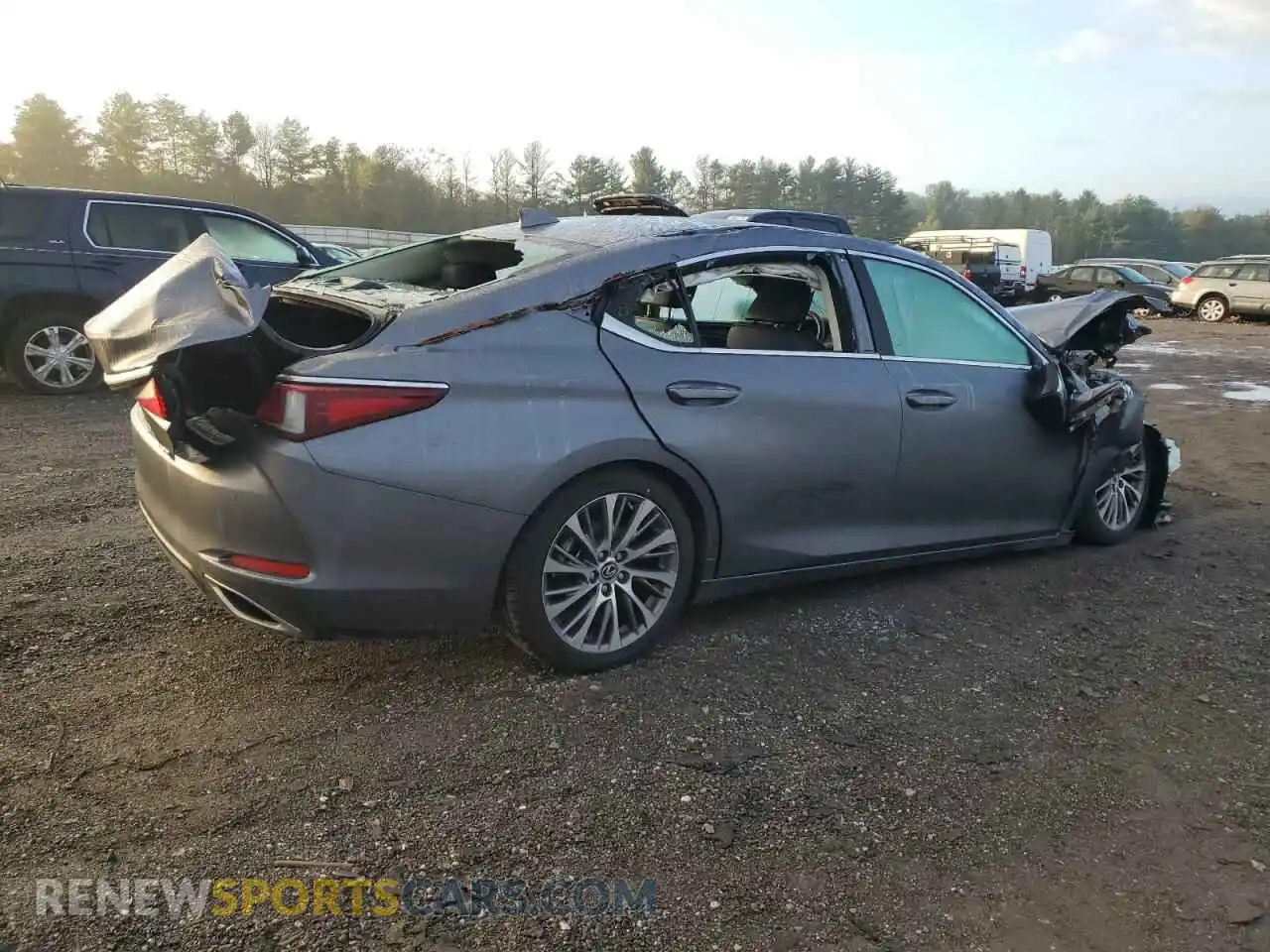 3 Photograph of a damaged car 58ADZ1B11MU104468 LEXUS ES350 2021