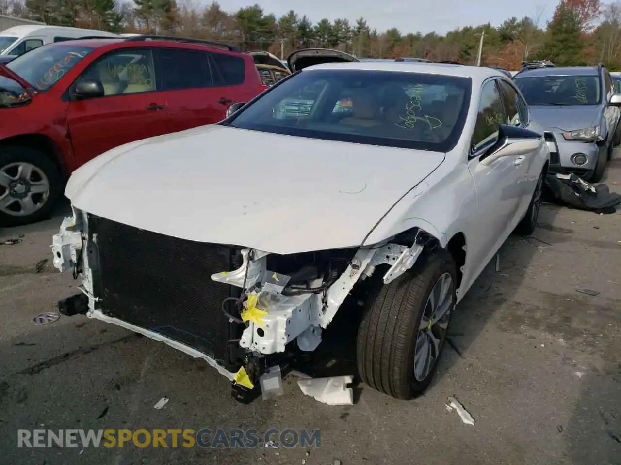 2 Photograph of a damaged car 58ADZ1B13MU087446 LEXUS ES350 2021