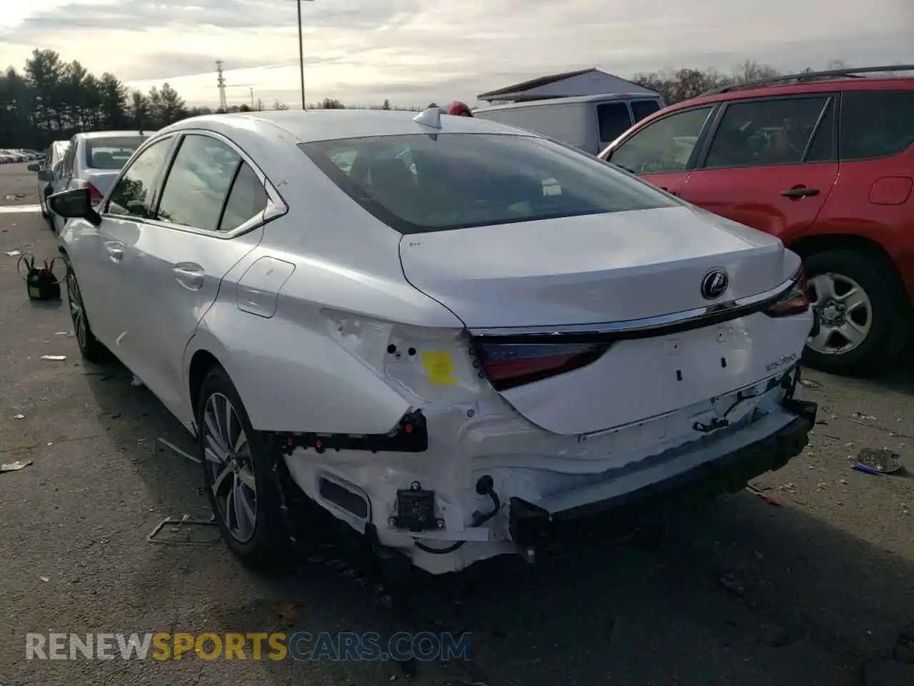 3 Photograph of a damaged car 58ADZ1B13MU087446 LEXUS ES350 2021
