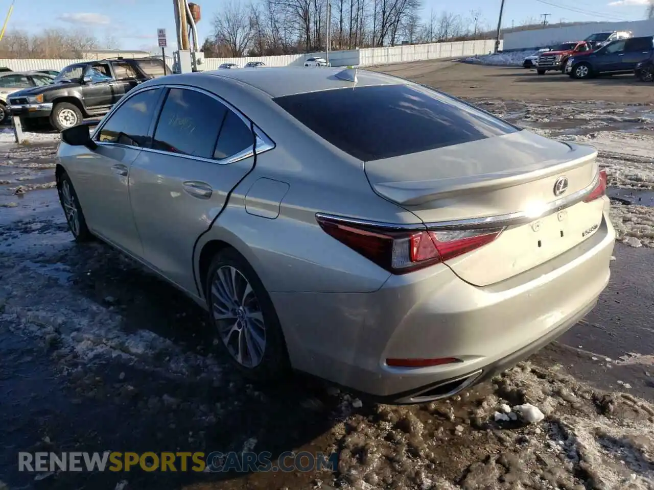 3 fotografías del automóvil dañado 58ADZ1B15MU091742 LEXUS ES350 2021