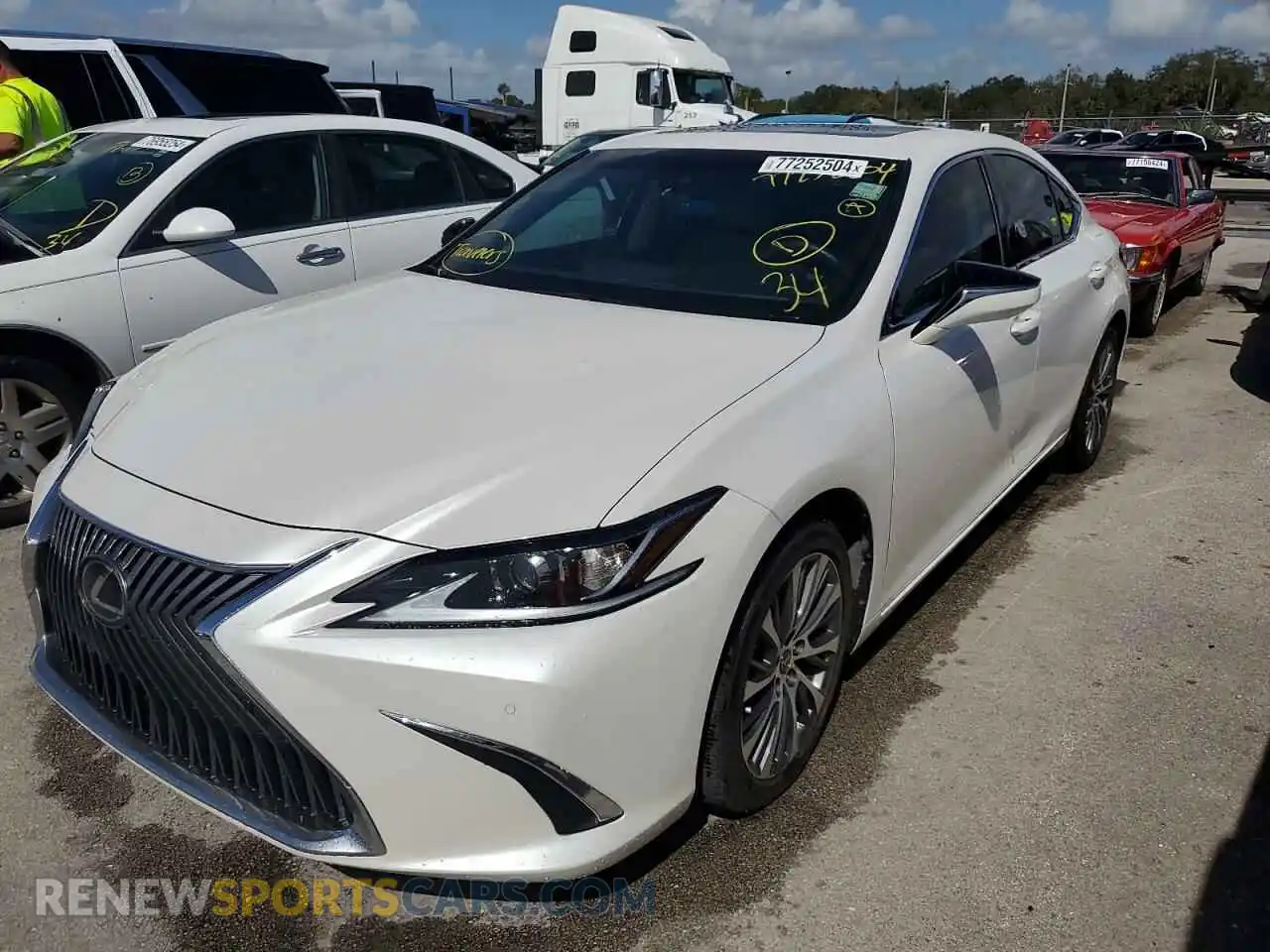 1 Photograph of a damaged car 58ADZ1B15MU107700 LEXUS ES350 2021