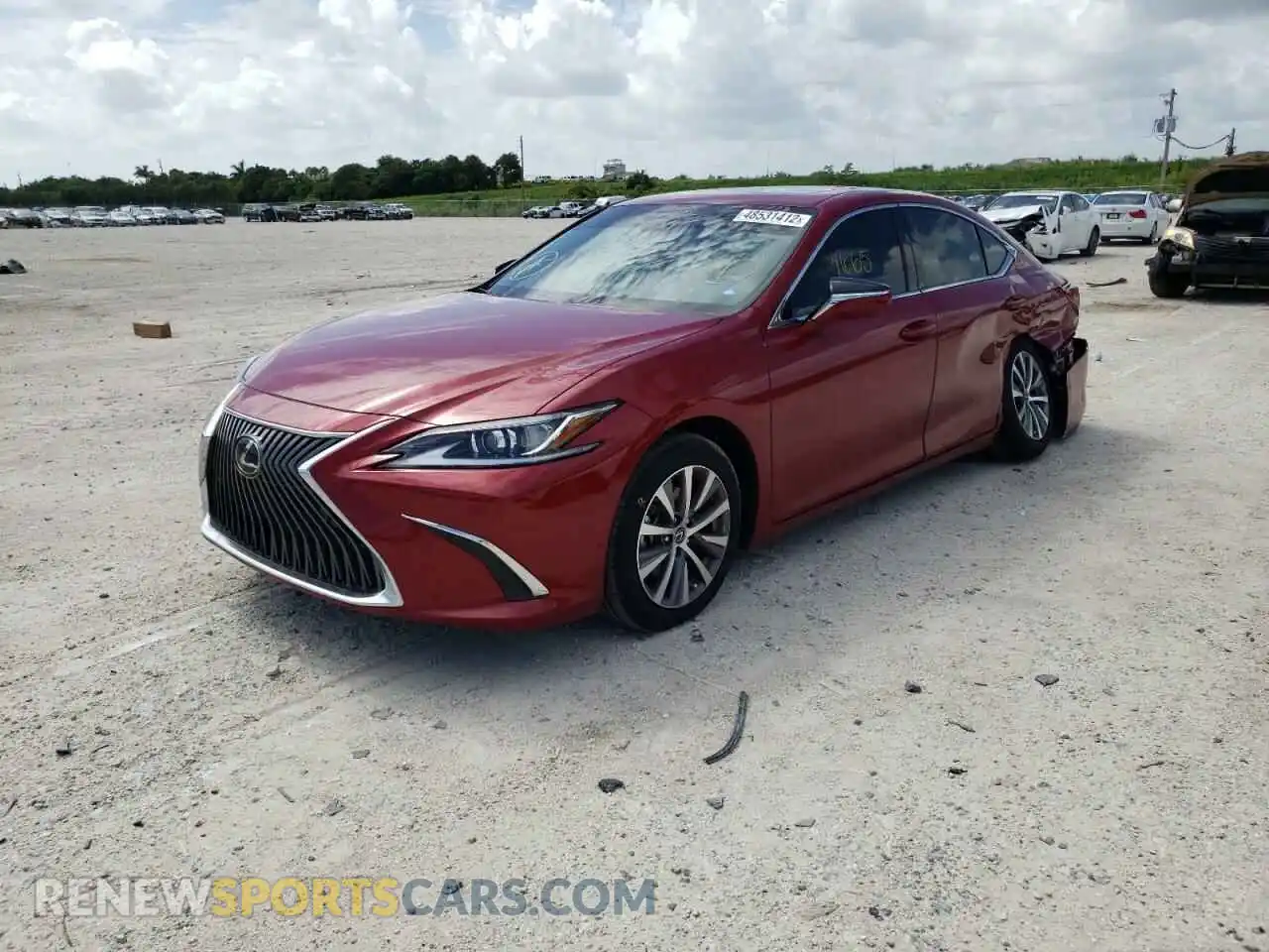 2 Photograph of a damaged car 58ADZ1B16MU099011 LEXUS ES350 2021