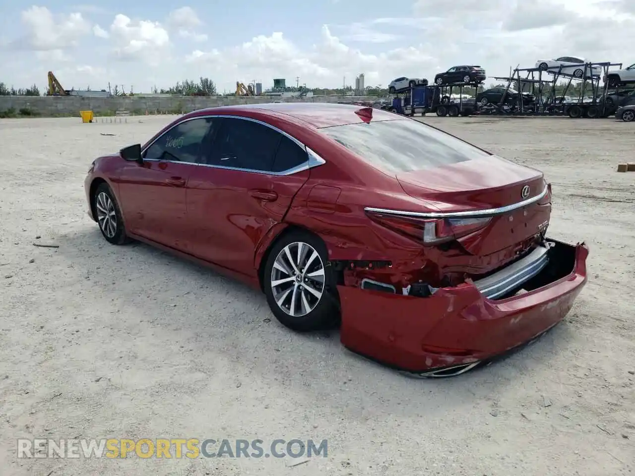 3 Photograph of a damaged car 58ADZ1B16MU099011 LEXUS ES350 2021