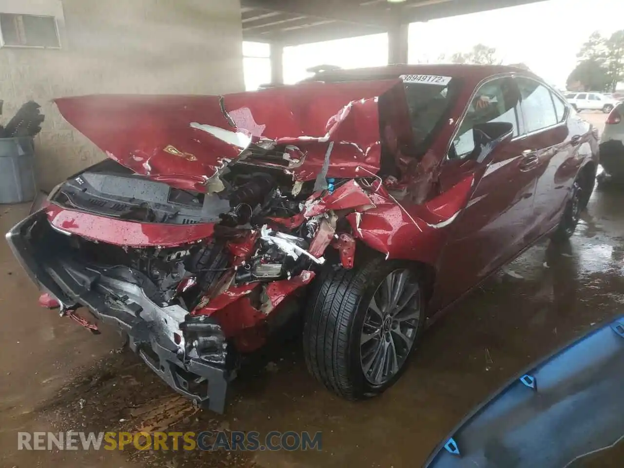 2 fotografías del automóvil dañado 58ADZ1B16MU101808 LEXUS ES350 2021