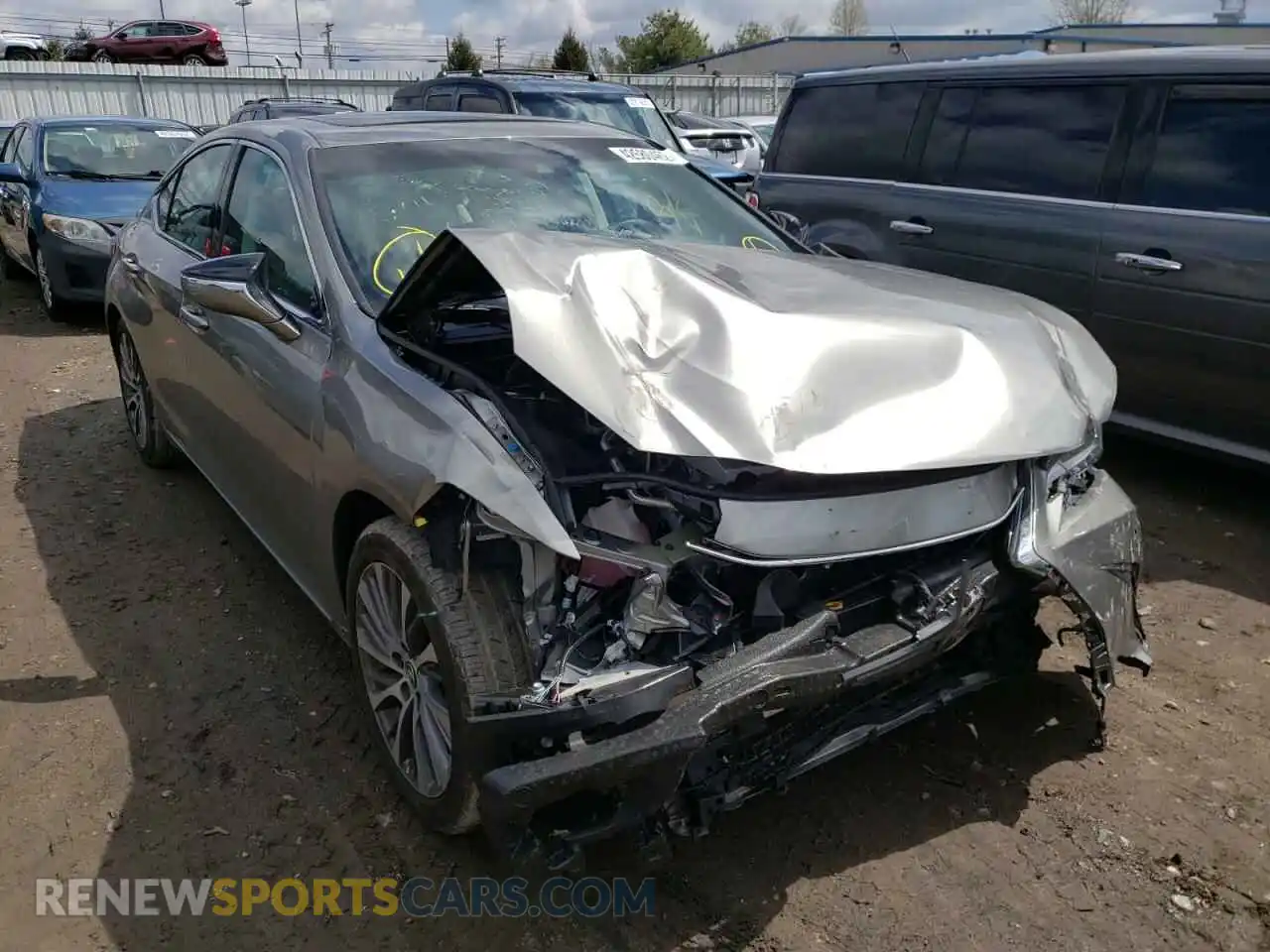 1 Photograph of a damaged car 58ADZ1B16MU105230 LEXUS ES350 2021