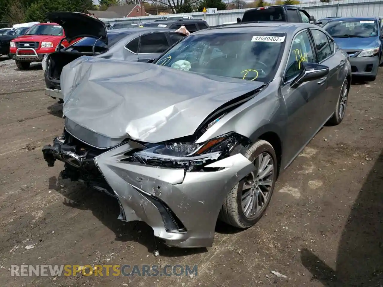 2 Photograph of a damaged car 58ADZ1B16MU105230 LEXUS ES350 2021