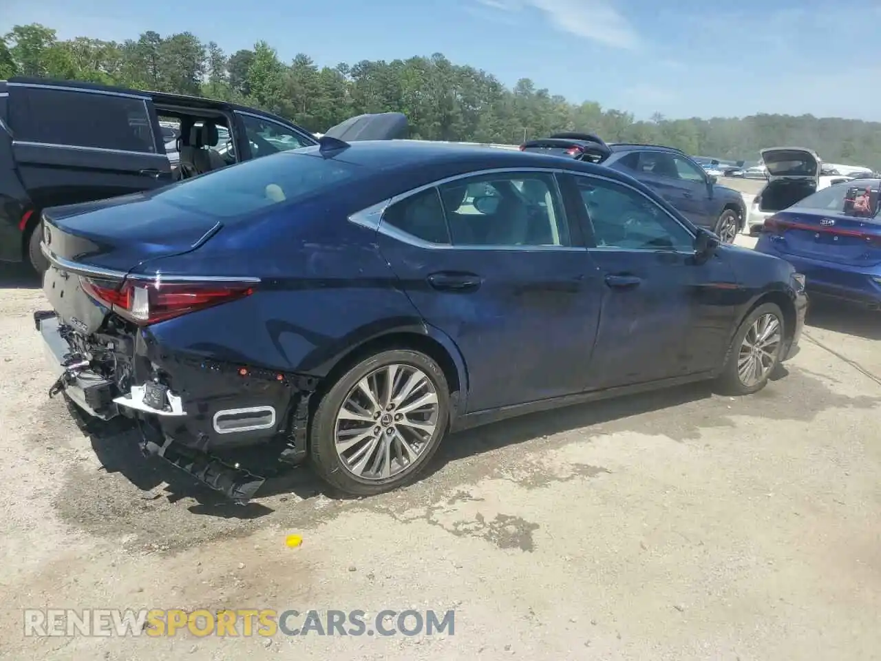 3 Photograph of a damaged car 58ADZ1B17MU104278 LEXUS ES350 2021