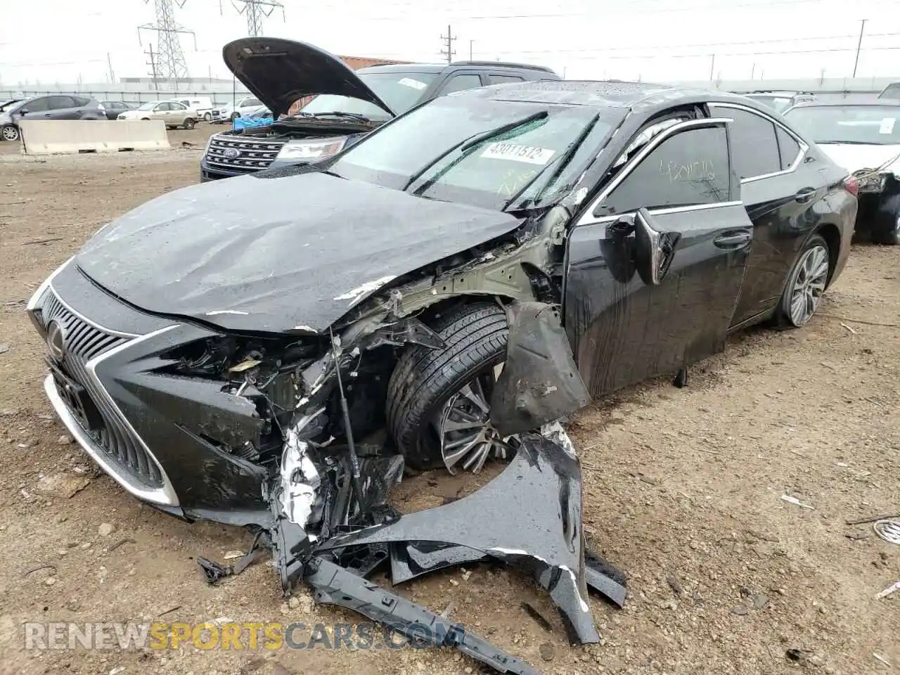 2 fotografías del automóvil dañado 58ADZ1B18MU084249 LEXUS ES350 2021