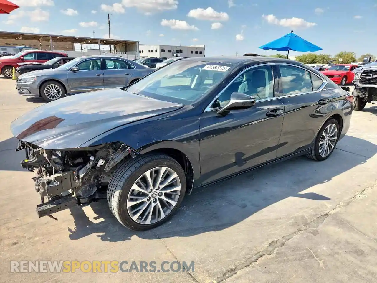 1 Photograph of a damaged car 58ADZ1B18MU110283 LEXUS ES350 2021