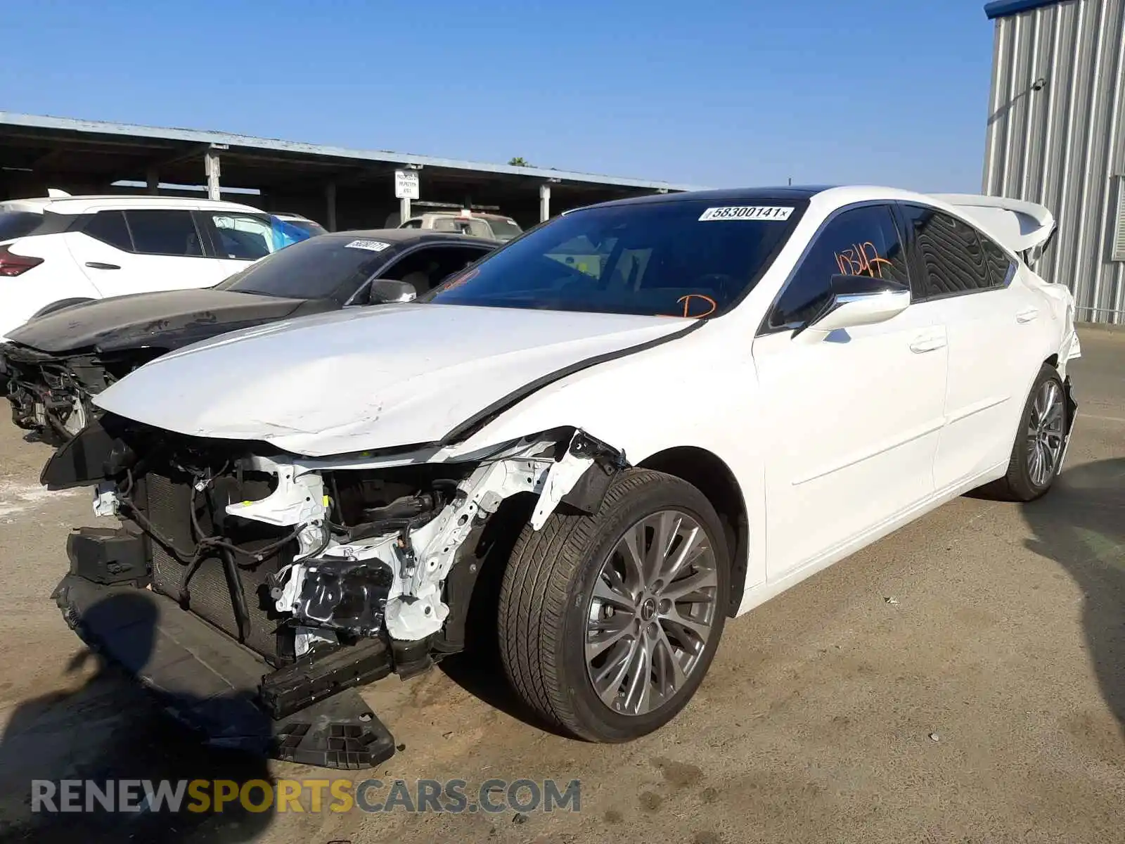 2 Photograph of a damaged car 58ADZ1B19MU084423 LEXUS ES350 2021