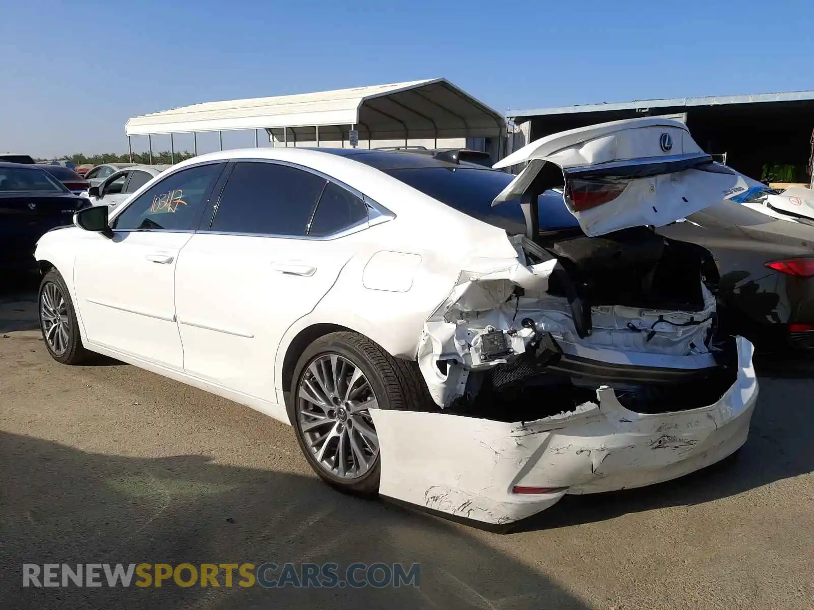 3 Photograph of a damaged car 58ADZ1B19MU084423 LEXUS ES350 2021