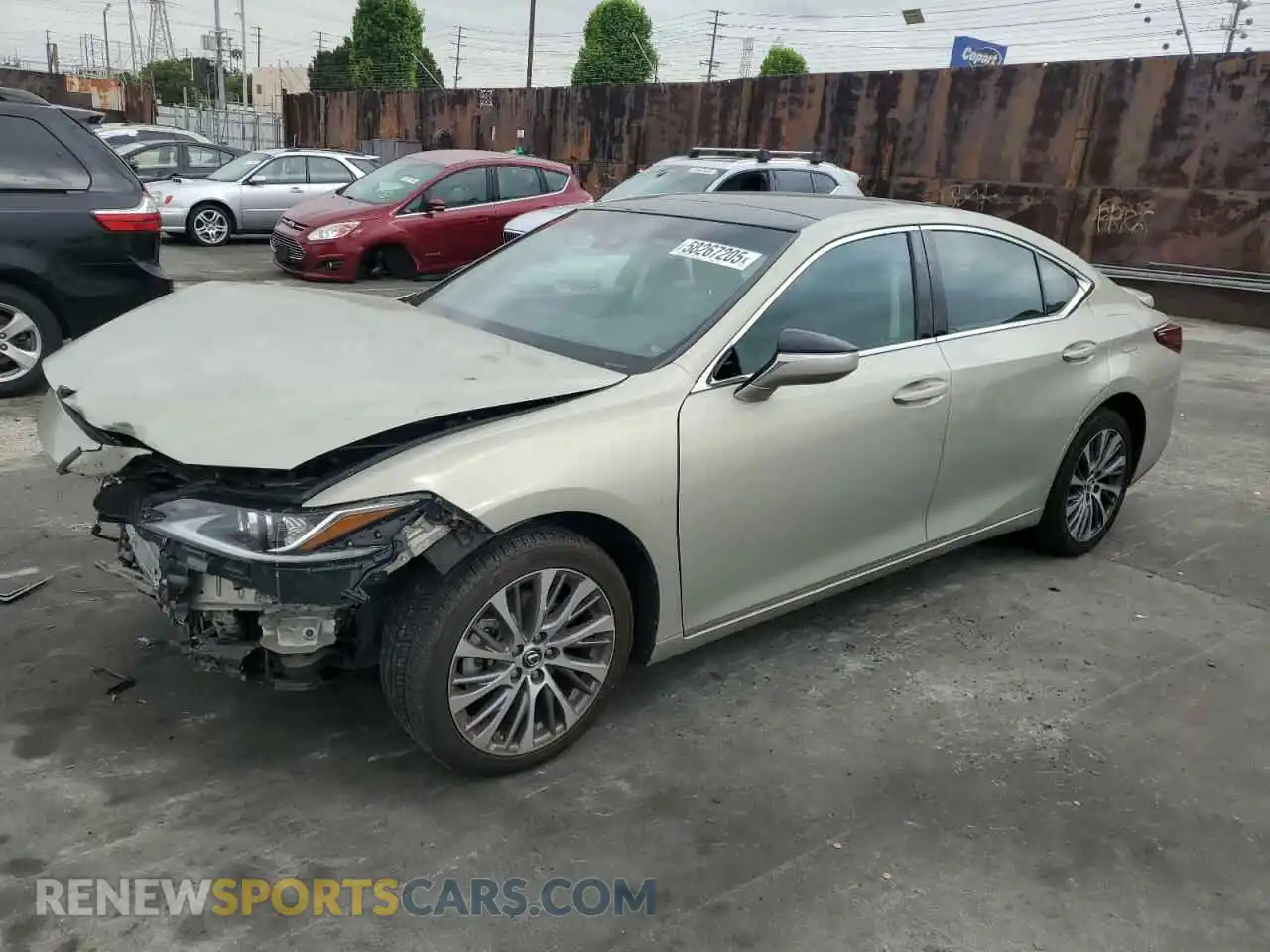 1 Photograph of a damaged car 58ADZ1B19MU091615 LEXUS ES350 2021