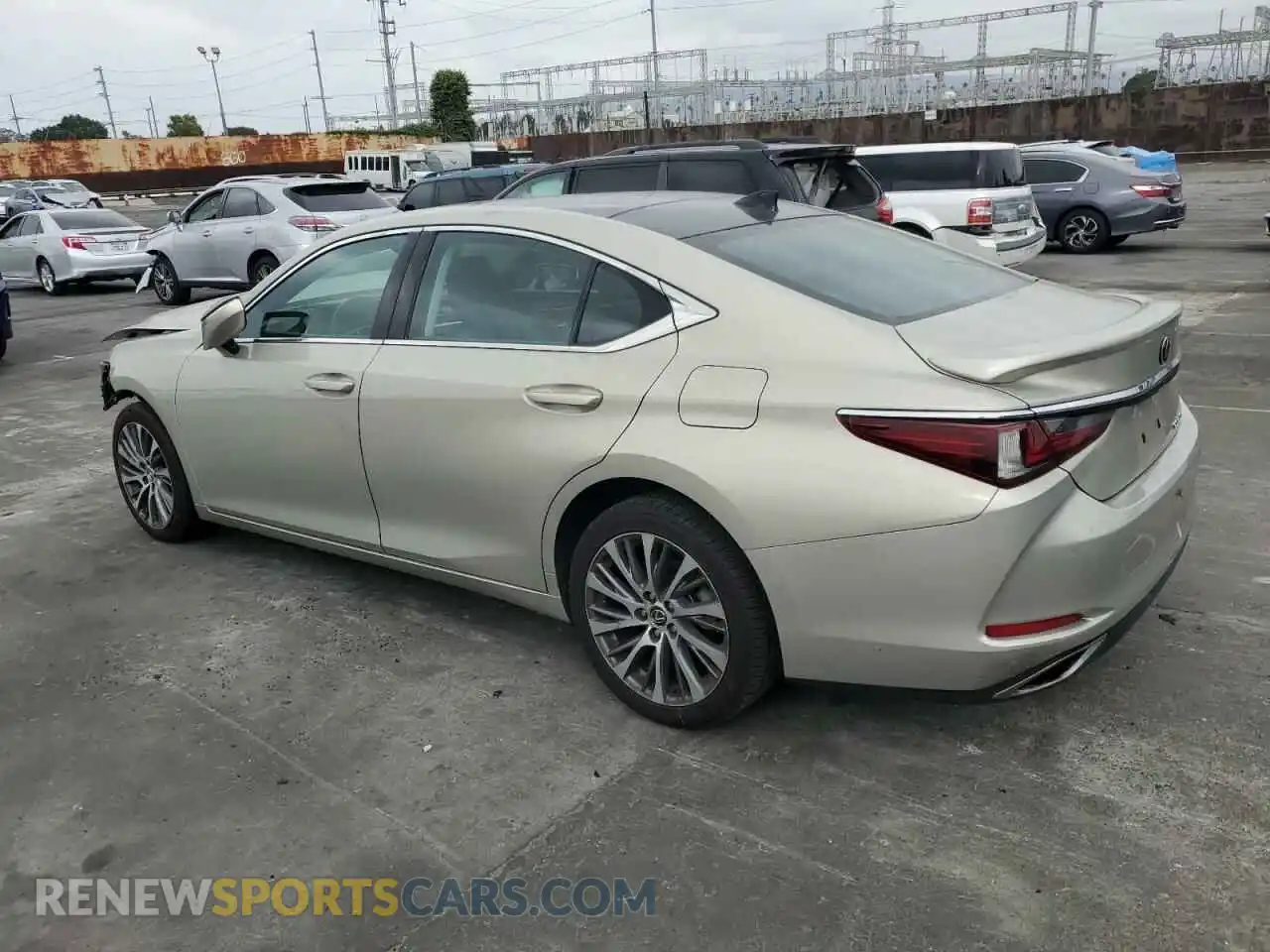 2 Photograph of a damaged car 58ADZ1B19MU091615 LEXUS ES350 2021