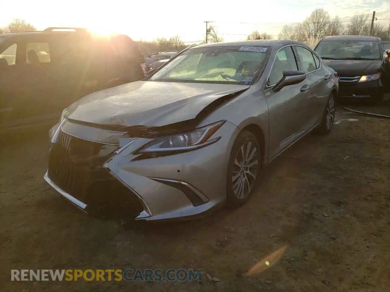 2 Photograph of a damaged car 58ADZ1B1XMU092322 LEXUS ES350 2021
