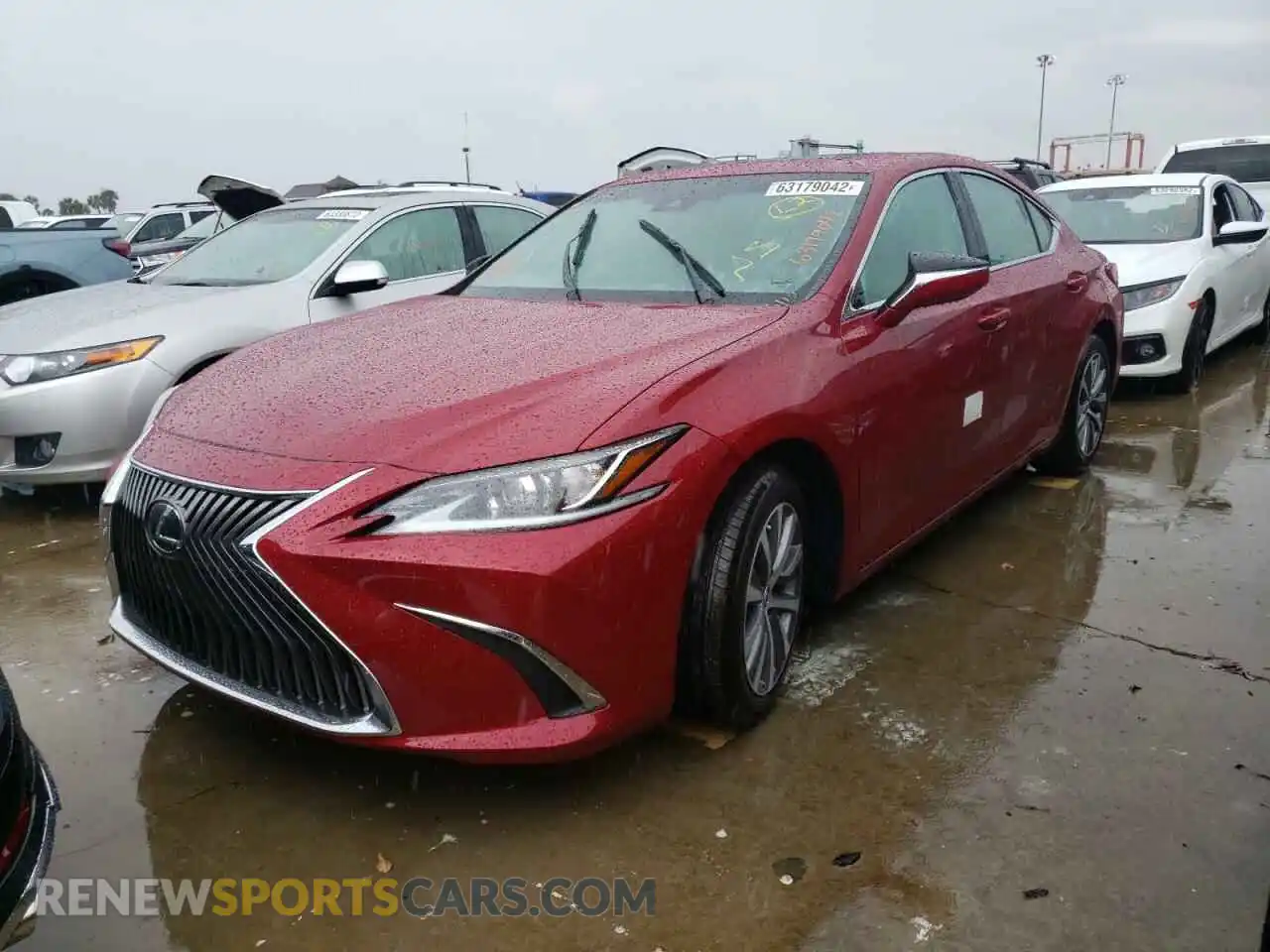 2 fotografías del automóvil dañado 58ADZ1B1XMU096306 LEXUS ES350 2021