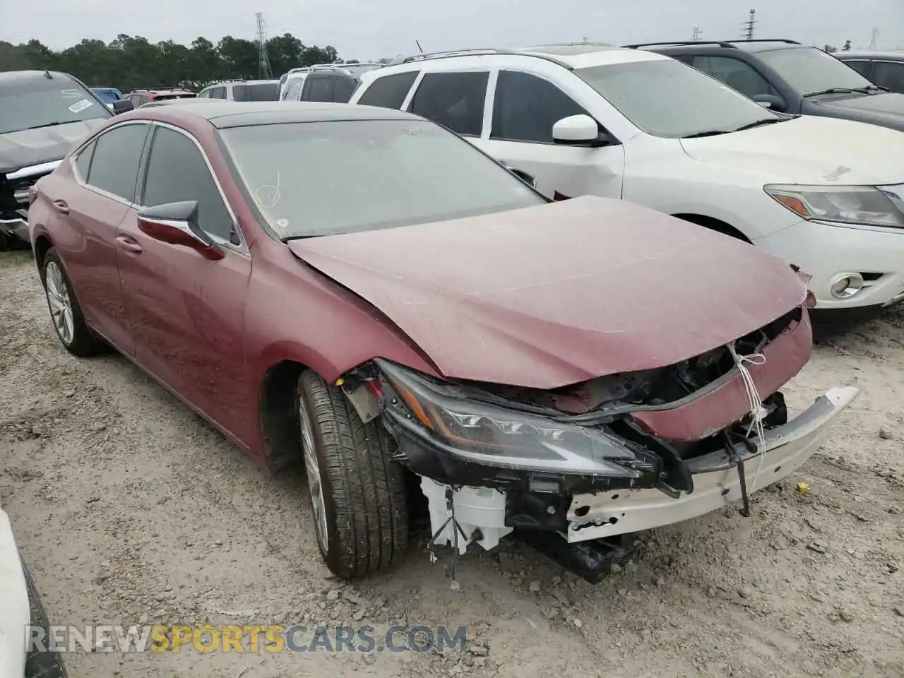 1 Photograph of a damaged car 58AFZ1B18MU092702 LEXUS ES350 2021