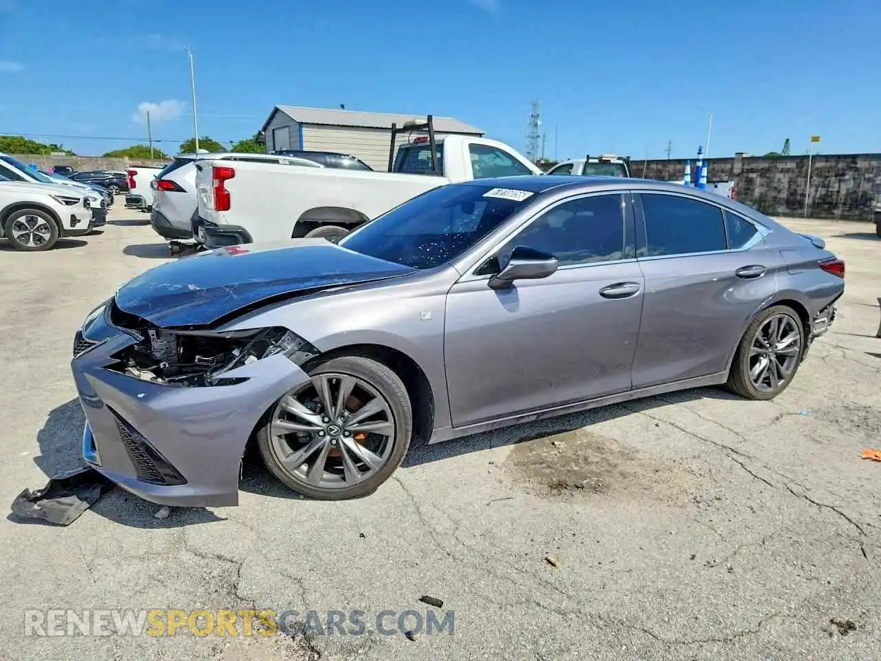 1 Photograph of a damaged car 58AGZ1B11MU096921 LEXUS ES350 2021
