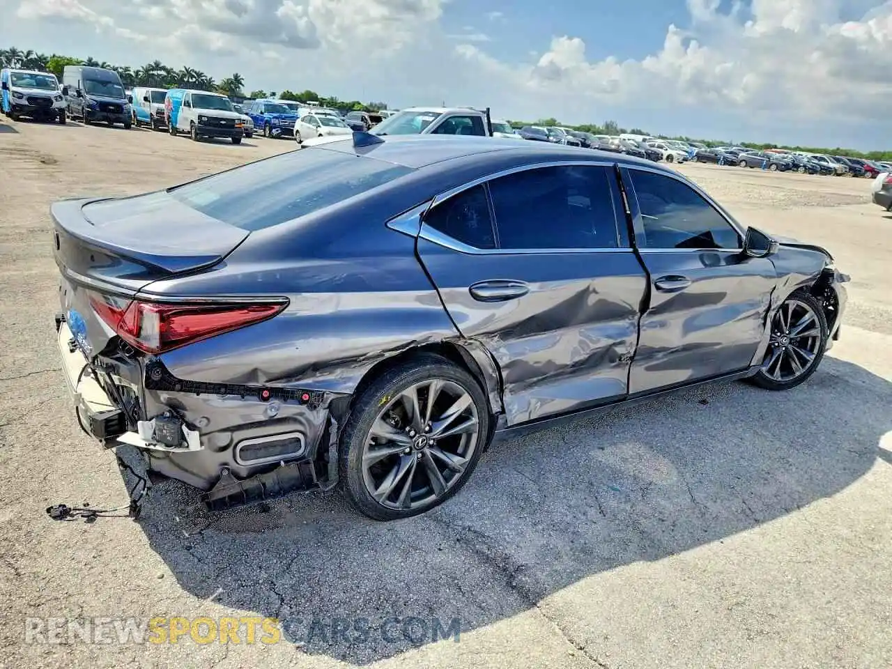 3 Photograph of a damaged car 58AGZ1B11MU096921 LEXUS ES350 2021
