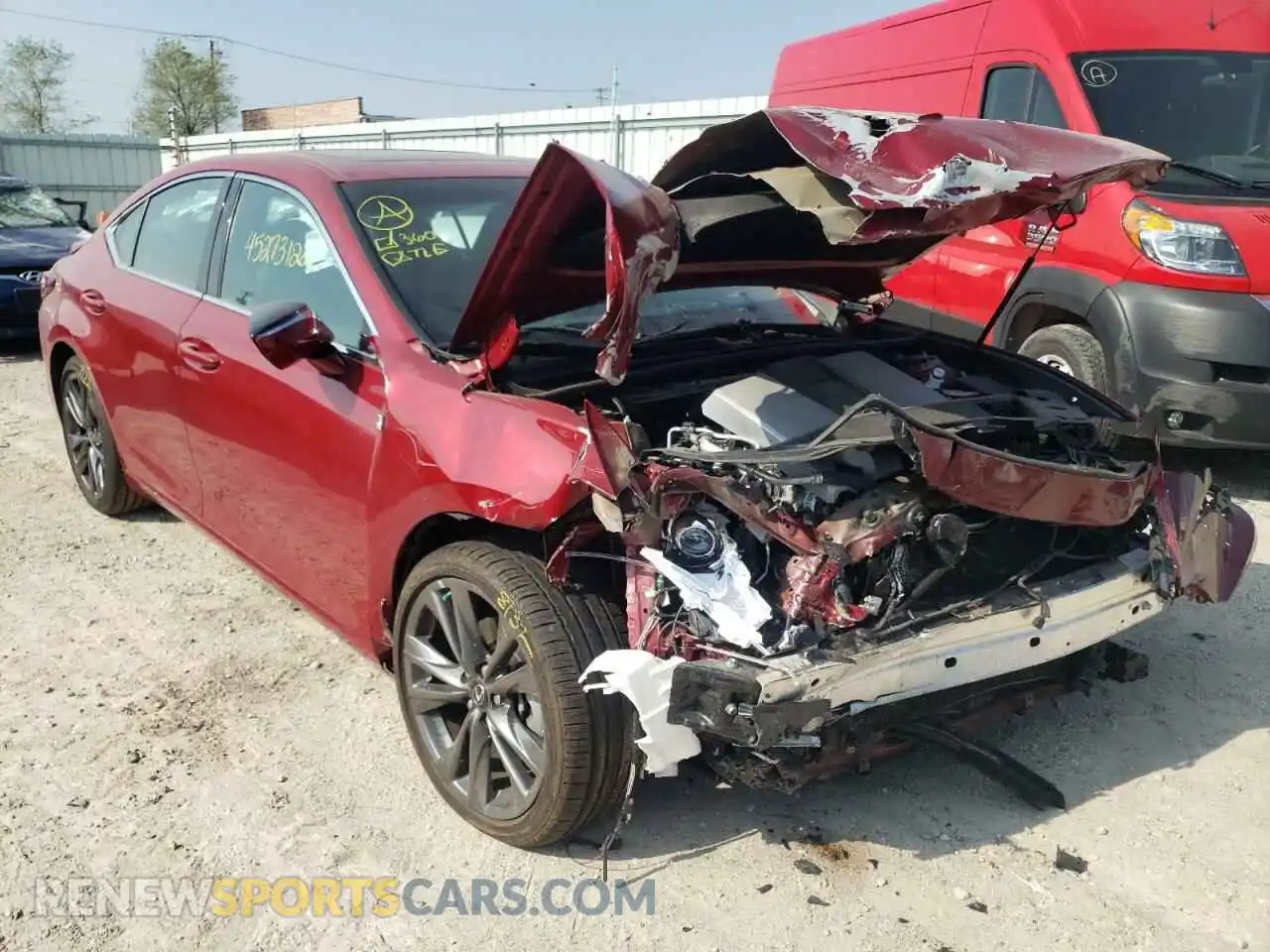 1 Photograph of a damaged car 58AGZ1B13MU081143 LEXUS ES350 2021