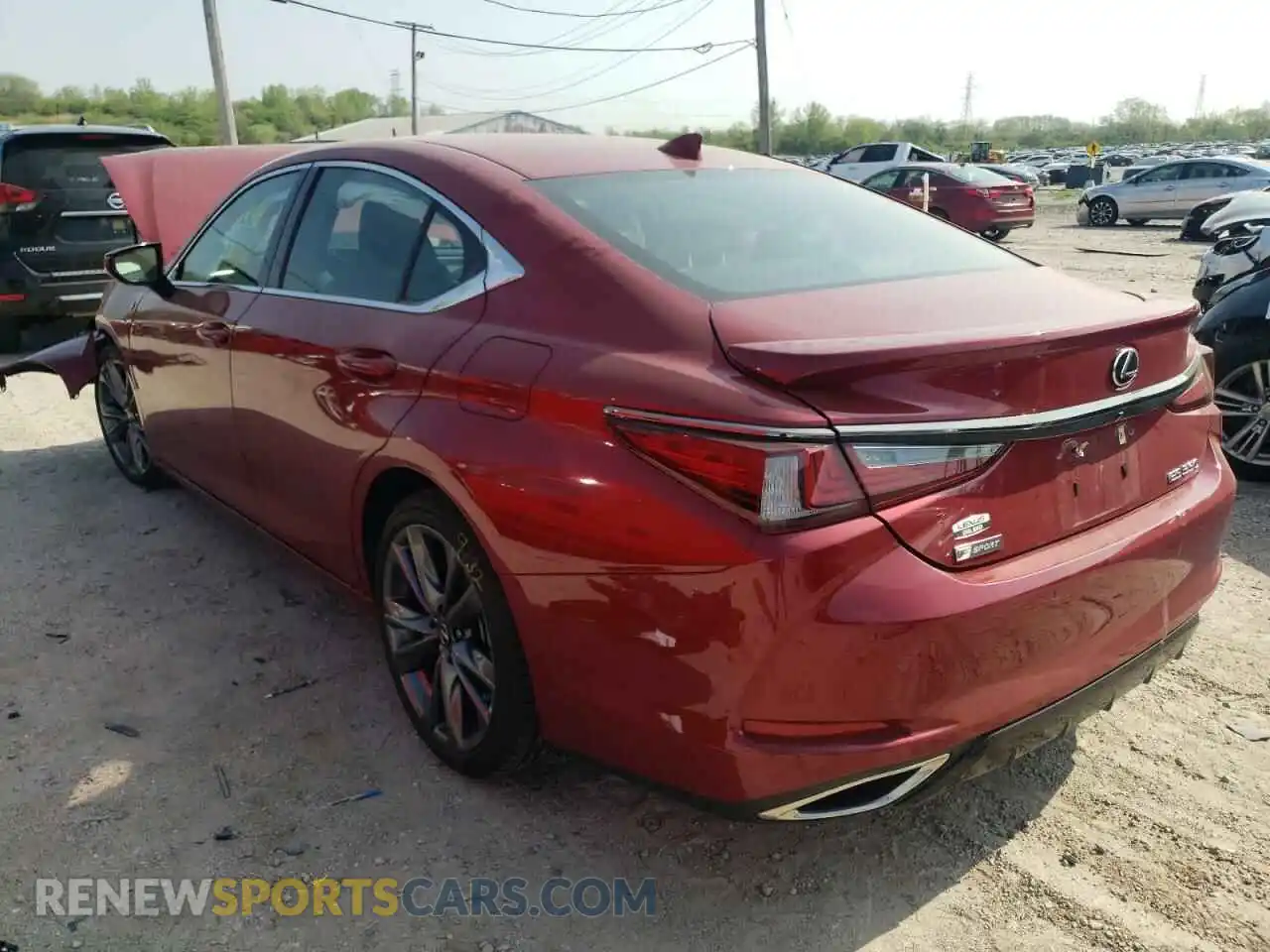 3 Photograph of a damaged car 58AGZ1B13MU081143 LEXUS ES350 2021