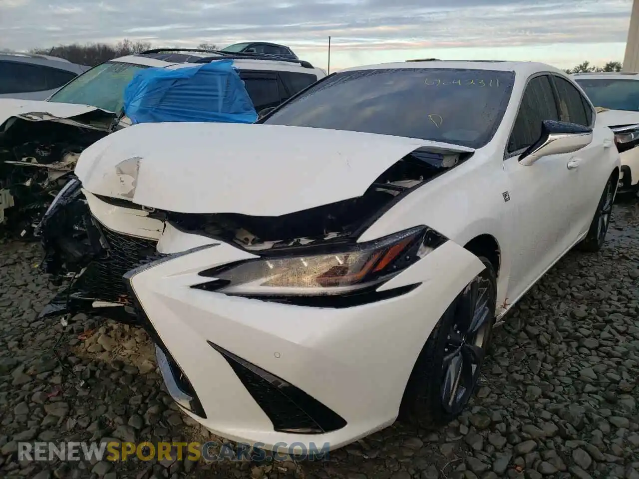 2 Photograph of a damaged car 58AGZ1B14MU093835 LEXUS ES350 2021