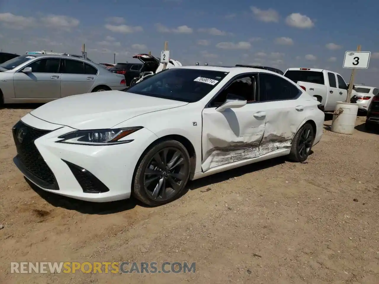 1 Photograph of a damaged car 58AGZ1B14MU097917 LEXUS ES350 2021