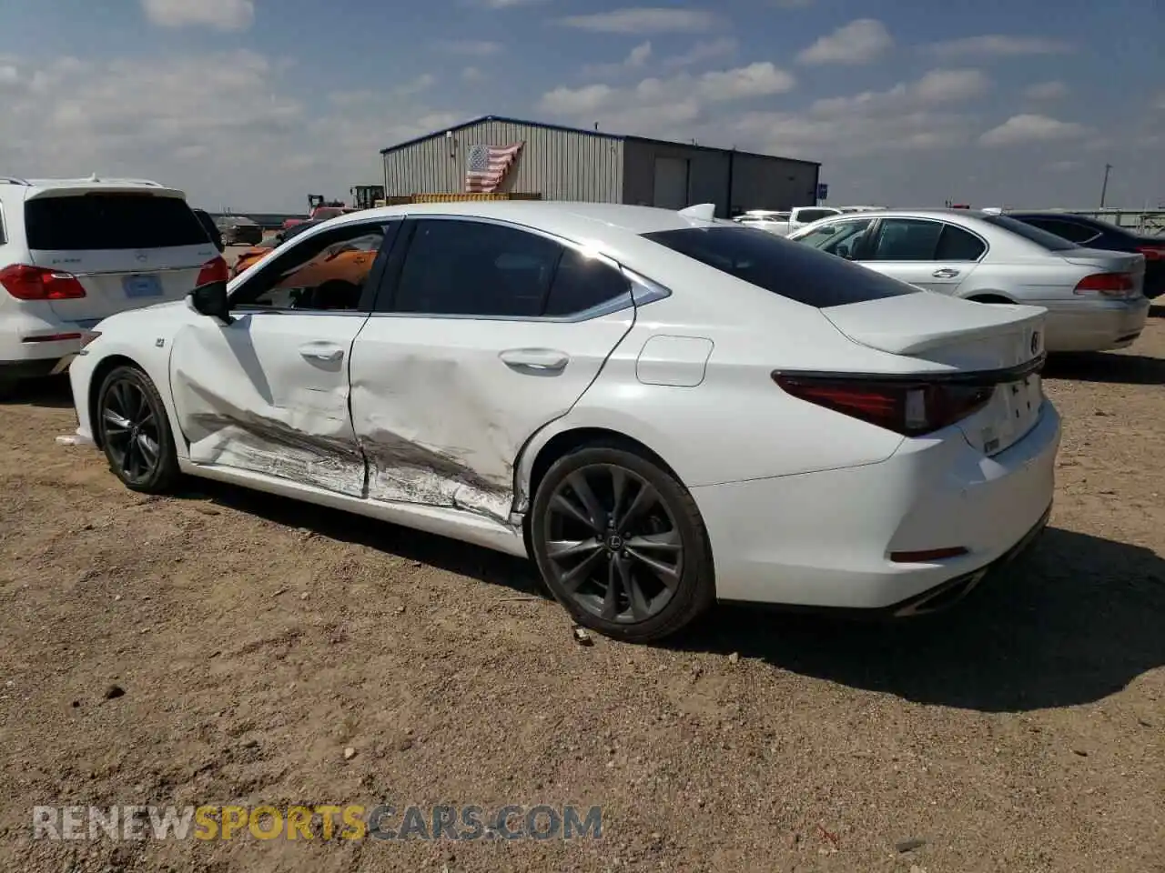 2 Photograph of a damaged car 58AGZ1B14MU097917 LEXUS ES350 2021